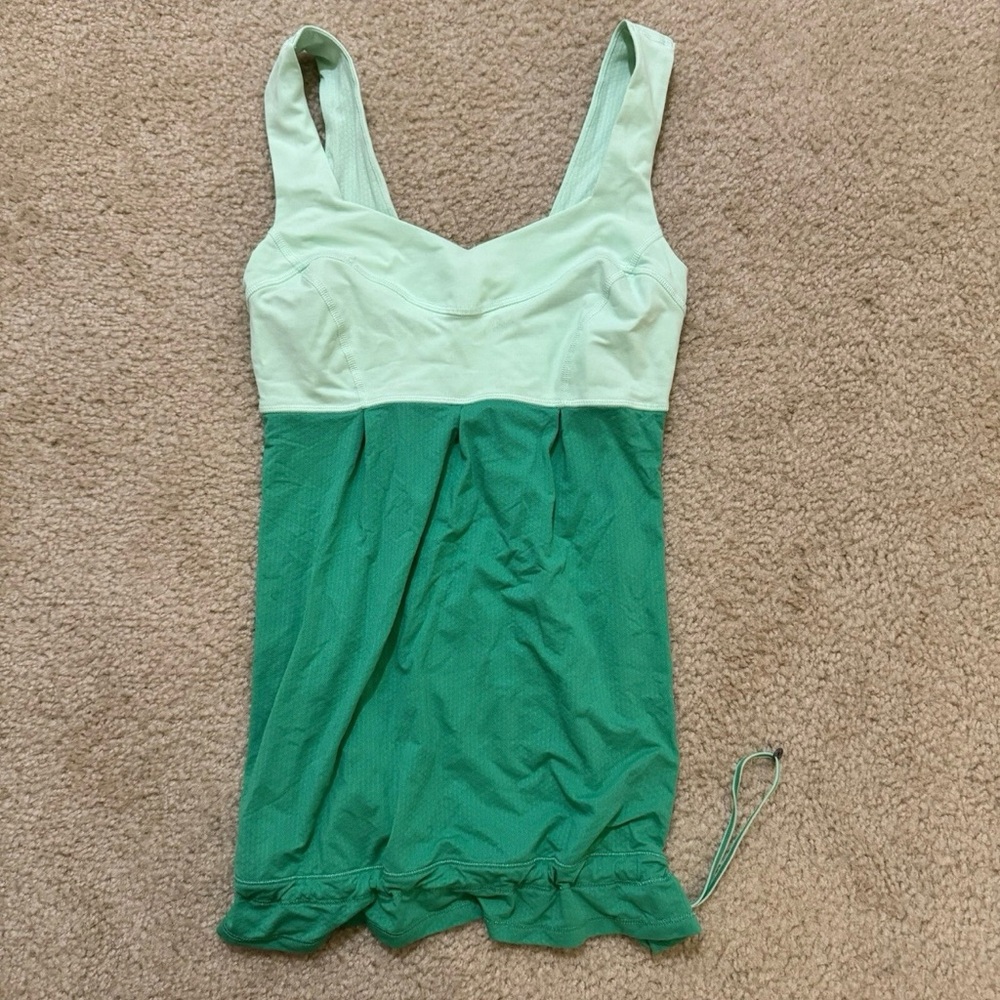 Lululemon Women Run: Tame Me Tank Fresh Teal Tank Top